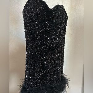 Black sequin/ sparkle cocktail dress